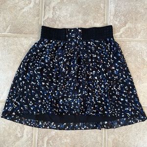 High waisted flowy skirt